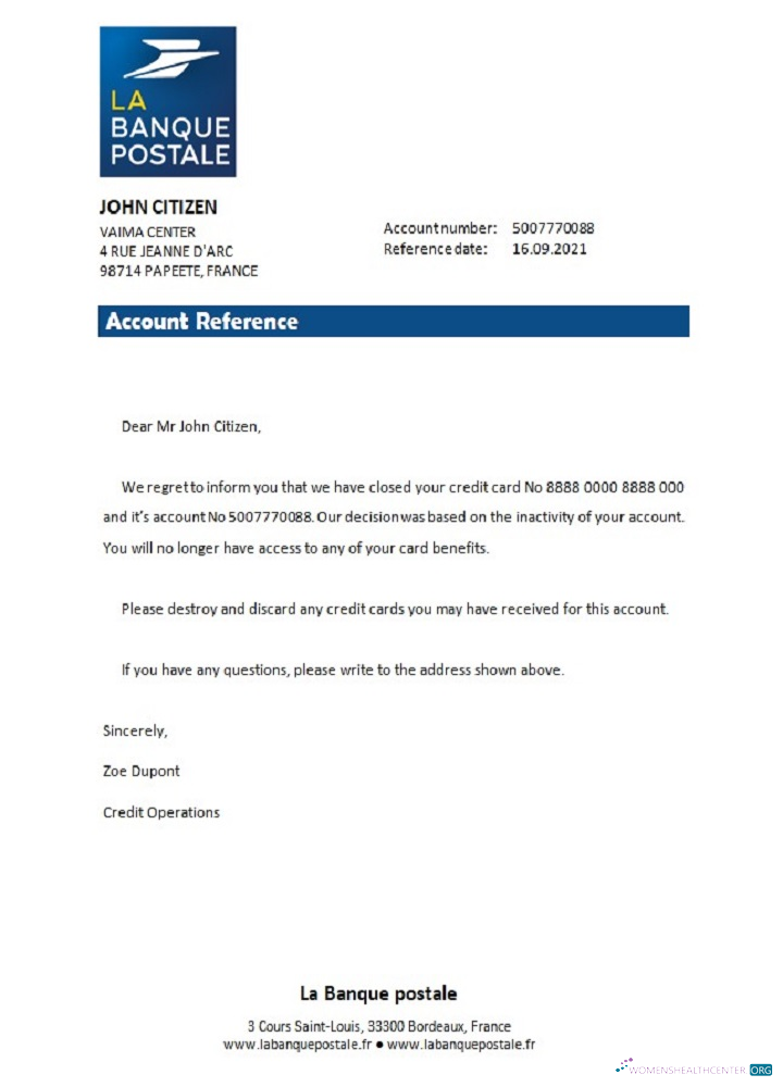 Download France La Banque Postale closure reference Photoshop template